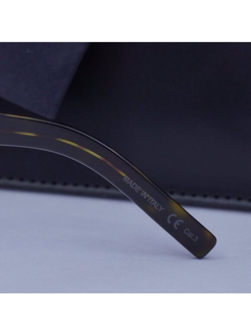 Saint Laurent SL 1 SLIM 002 Square Sunglasses - Havana/Grey - Picture 9 of 10
